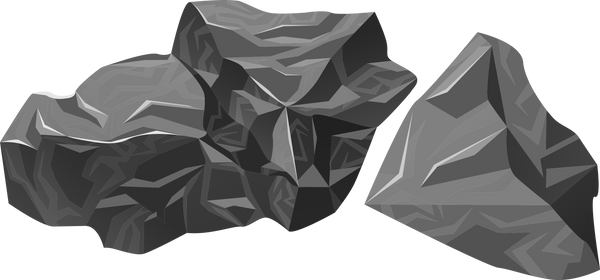 Obsidian Rock Illustration