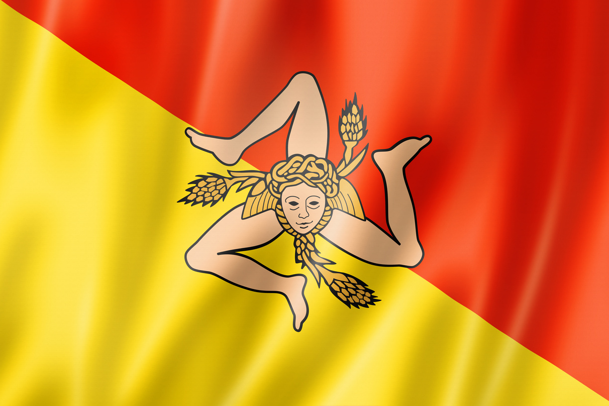 Sicily Region Flag