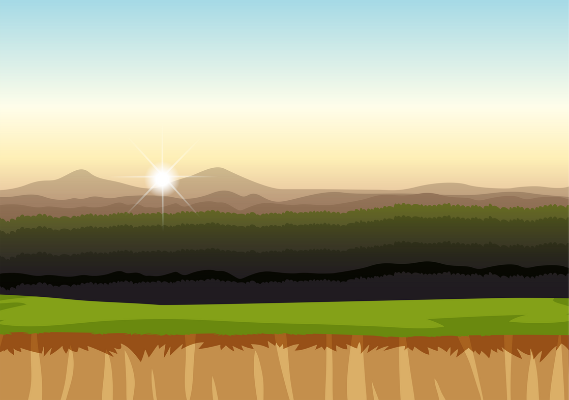 A lowland landscape background