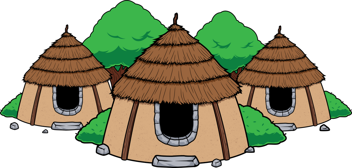 Village Hut Illustration